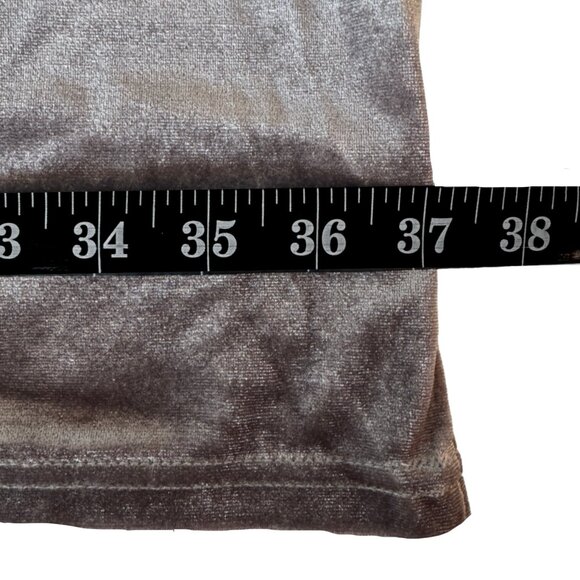 Umgee GRAY Silver Pewter 3X Velvet Smocked Ruching Blouse - Picture 8 of 12